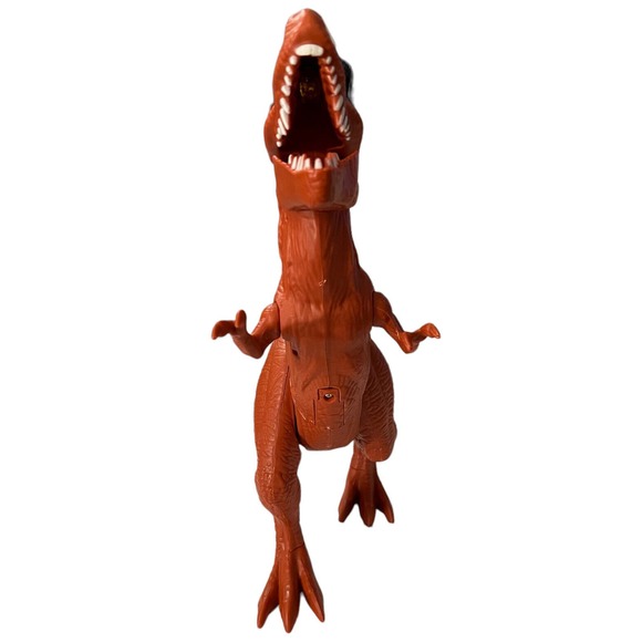 T Rex Dinosaur Plastic Toy 12" Sound Roars Eyes Light Up RedTested WM-H 20200415 - Picture 2 of 10